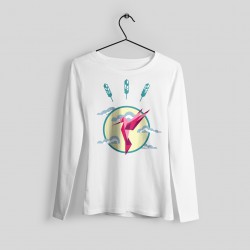 Regular fit, round neckline, long sleeves. 100% cotton, brushed inner side for extra comfort.  + Hummingbird printed sweater